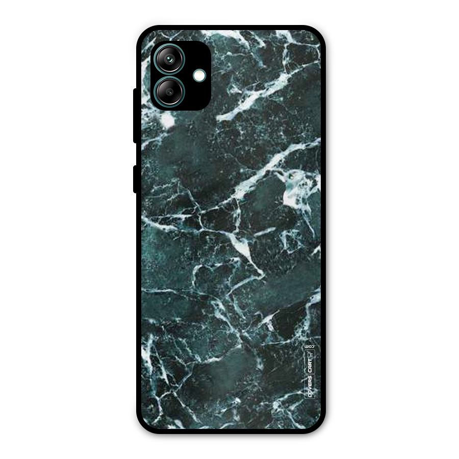 Dark Green Marble Metal Back Case for Galaxy A04