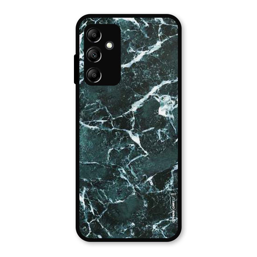 Dark Green Marble Metal Back Case for Galaxy A14 5G