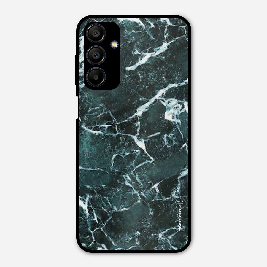 Dark Green Marble Metal Back Case for Galaxy A15 5G