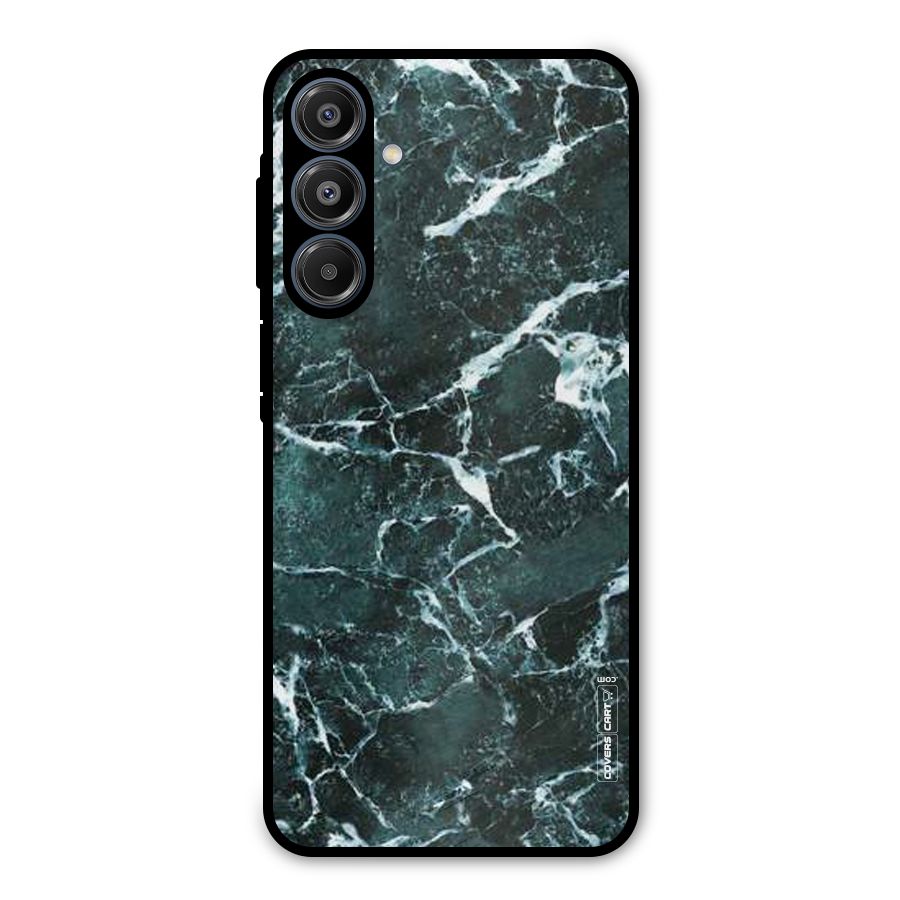Dark Green Marble Metal Back Case for Galaxy A16 5G