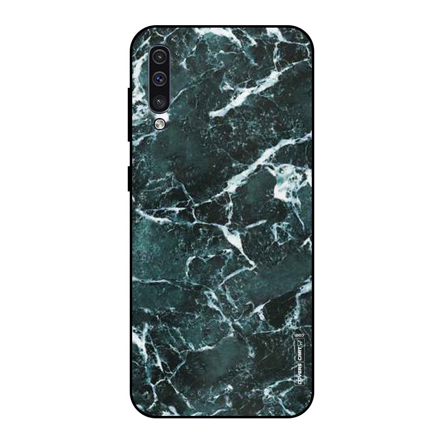 Dark Green Marble Metal Back Case for Galaxy A50s