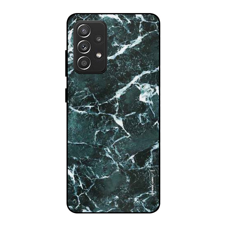 Dark Green Marble Metal Back Case for Galaxy A52s 5G