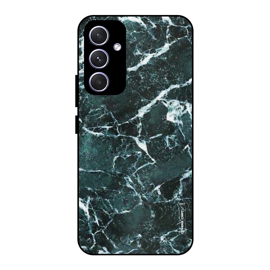 Dark Green Marble Metal Back Case for Galaxy A54
