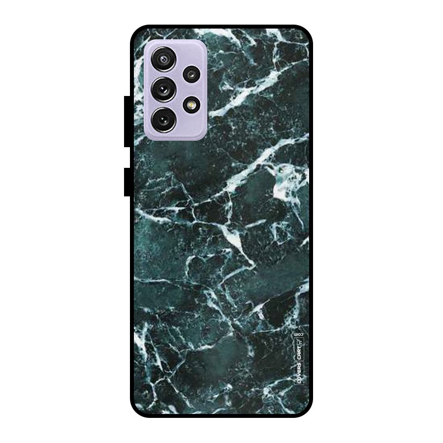 Dark Green Marble Metal Back Case for Galaxy A72