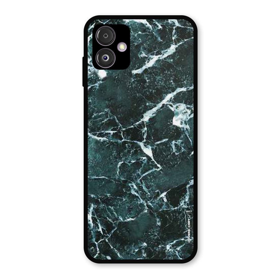 Dark Green Marble Metal Back Case for Galaxy F14
