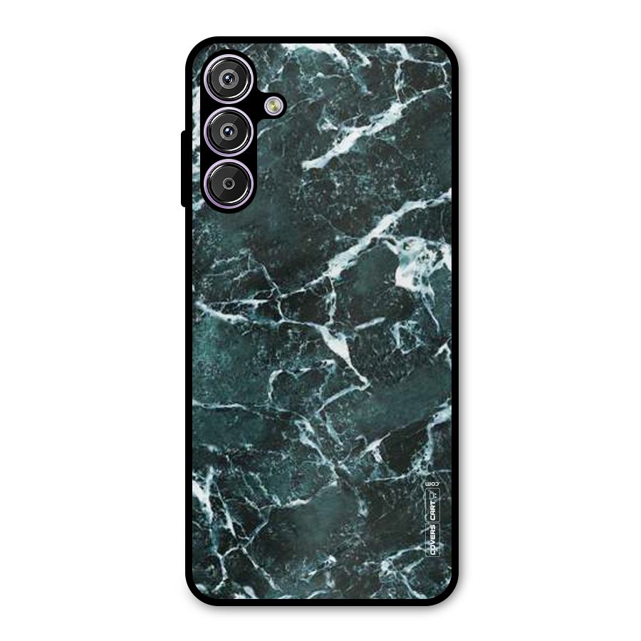 Dark Green Marble Metal Back Case for Galaxy F15