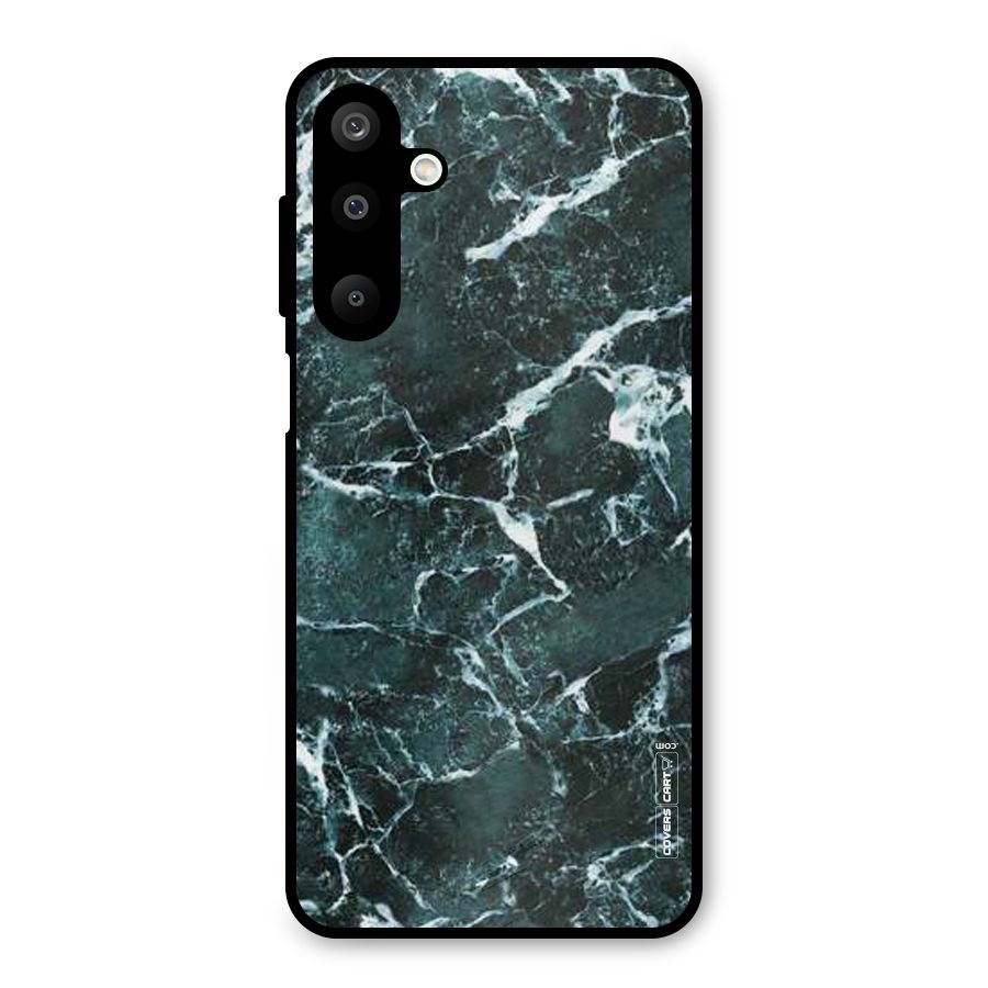 Dark Green Marble Metal Back Case for Galaxy M16