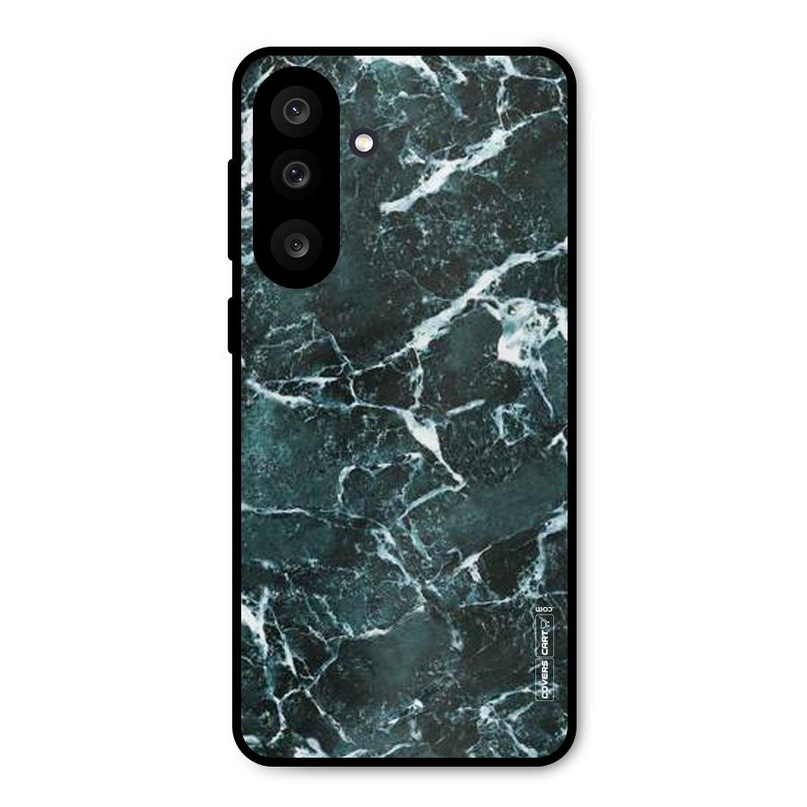 Dark Green Marble Metal Back Case for Galaxy M56