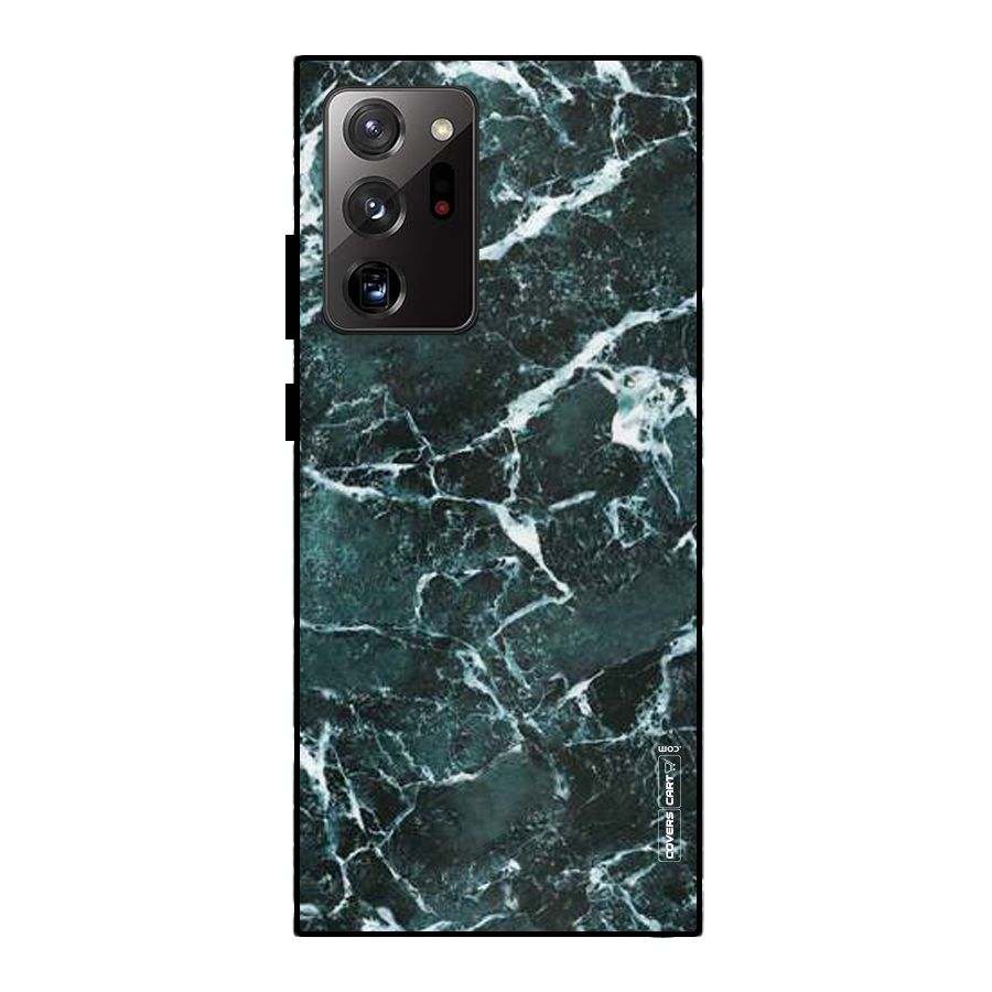 Dark Green Marble Metal Back Case for Galaxy Note 20 Ultra