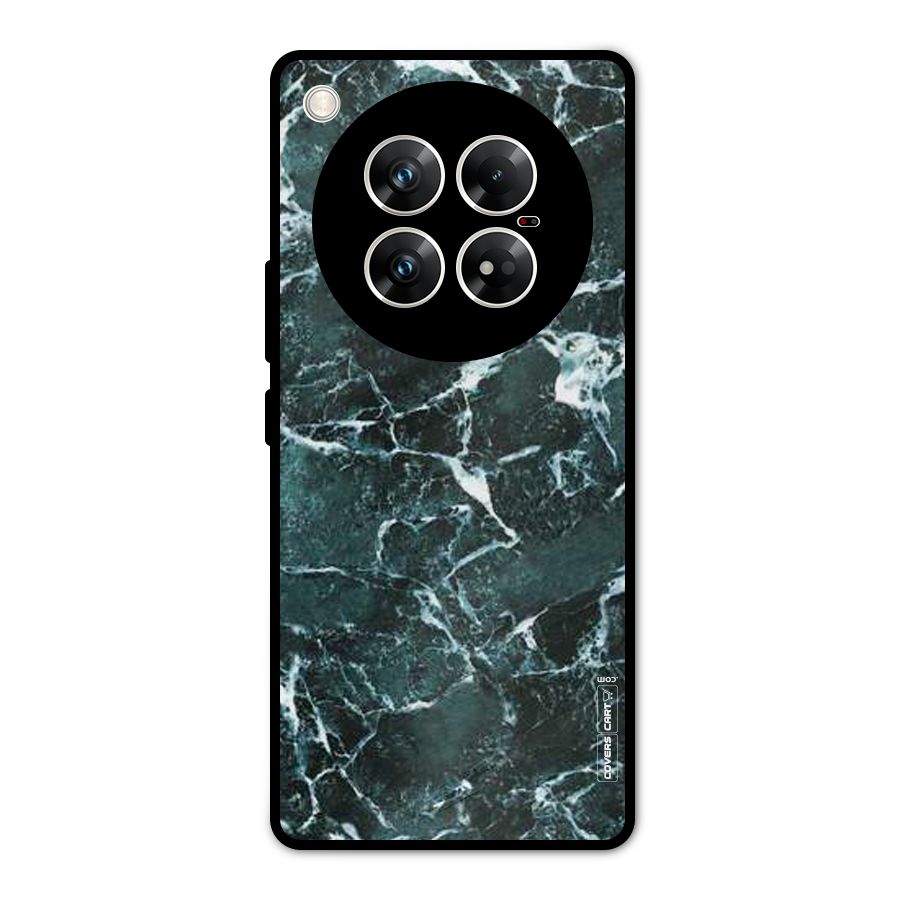 Dark Green Marble Metal Back Case for Infinix Zero 40 5G