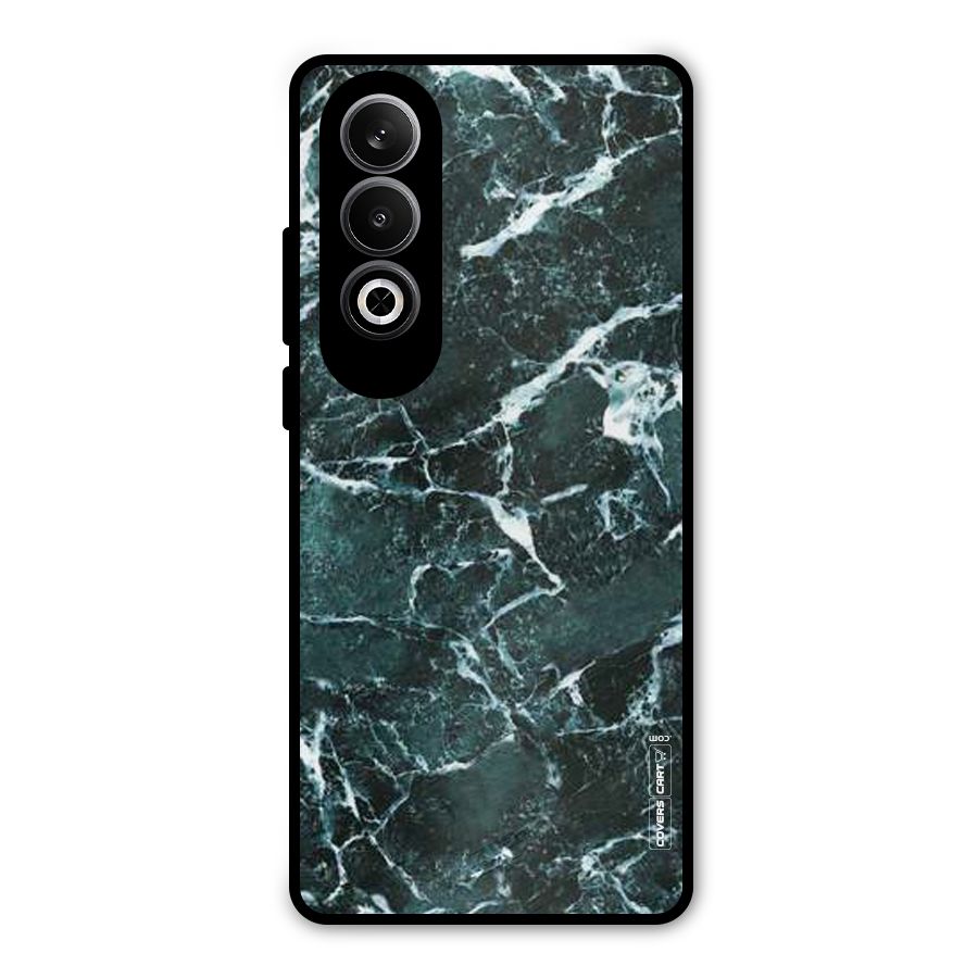 Dark Green Marble Metal Back Case for OnePlus Nord CE4