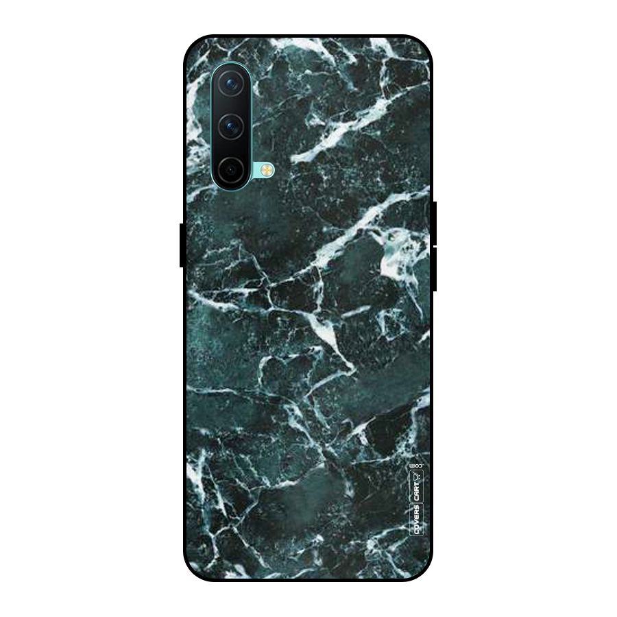 Dark Green Marble Metal Back Case for OnePlus Nord CE 5G