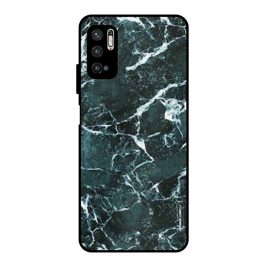 Dark Green Marble Metal Back Case for Poco M3 Pro 5G