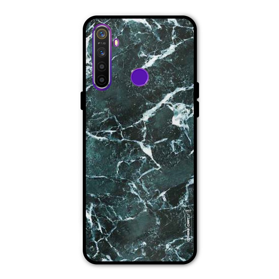 Dark Green Marble Metal Back Case for Realme 5