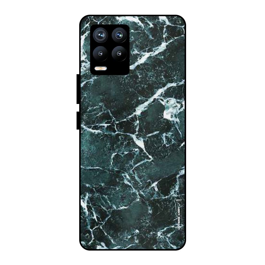 Dark Green Marble Metal Back Case for Realme 8 Pro