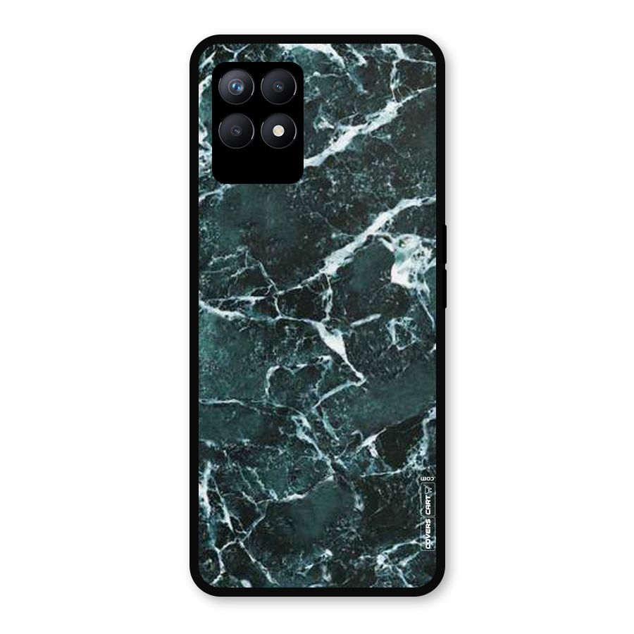 Dark Green Marble Metal Back Case for Realme 8i