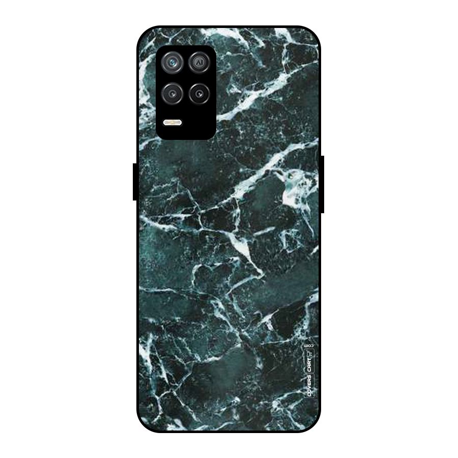 Dark Green Marble Metal Back Case for Realme 8s 5G