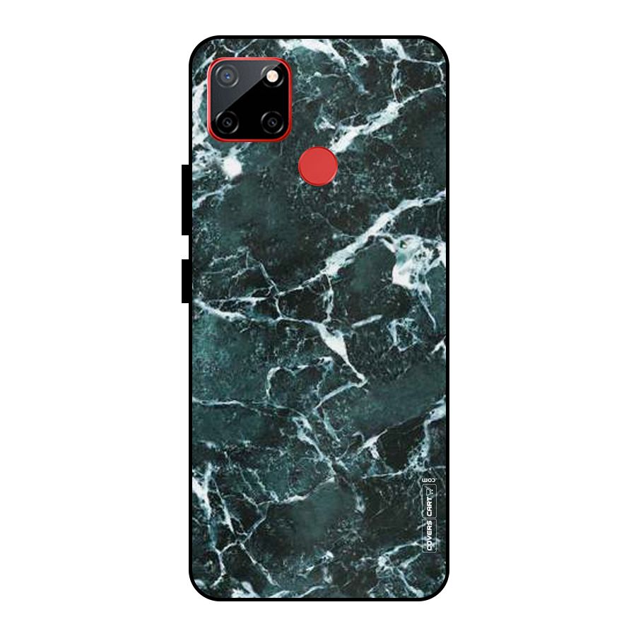 Dark Green Marble Metal Back Case for Realme C12