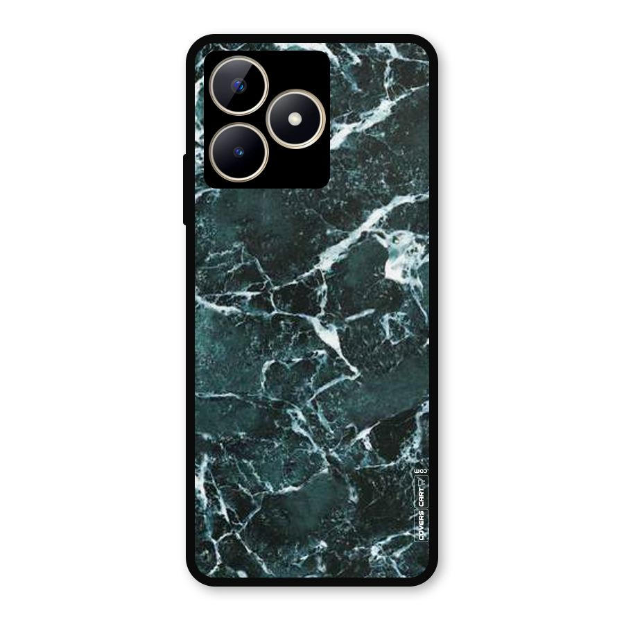 Dark Green Marble Metal Back Case for Realme C53