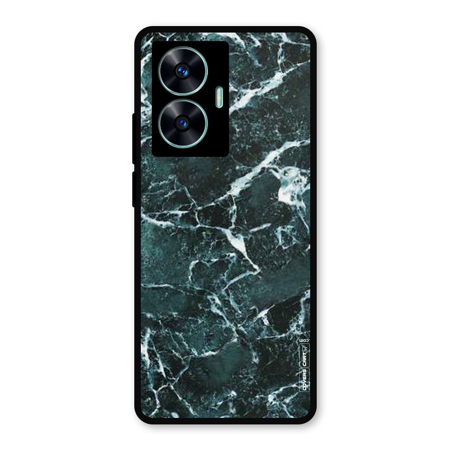 Dark Green Marble Metal Back Case for Realme C55