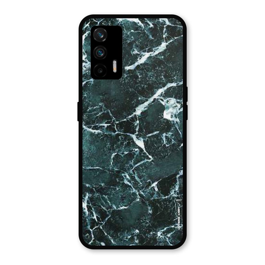 Dark Green Marble Metal Back Case for Realme GT 5G