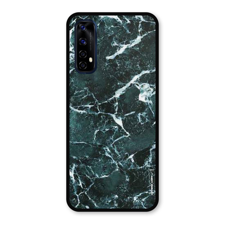 Dark Green Marble Metal Back Case for Realme Narzo 20 Pro