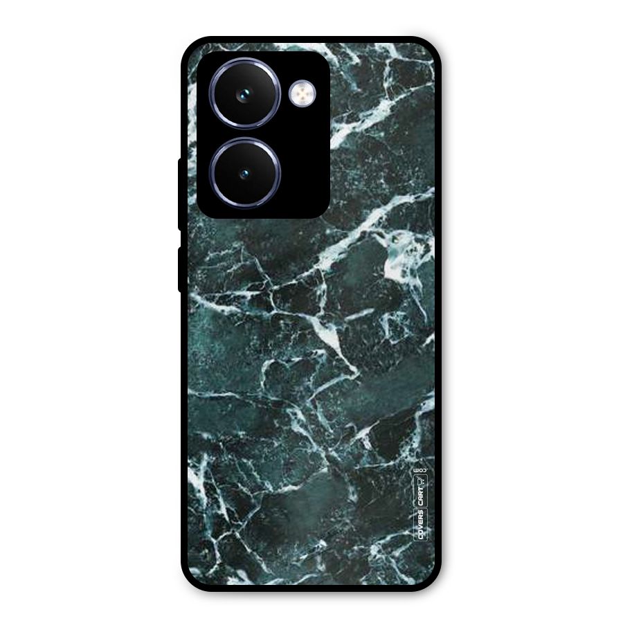 Dark Green Marble Metal Back Case for Realme P3 Ultra
