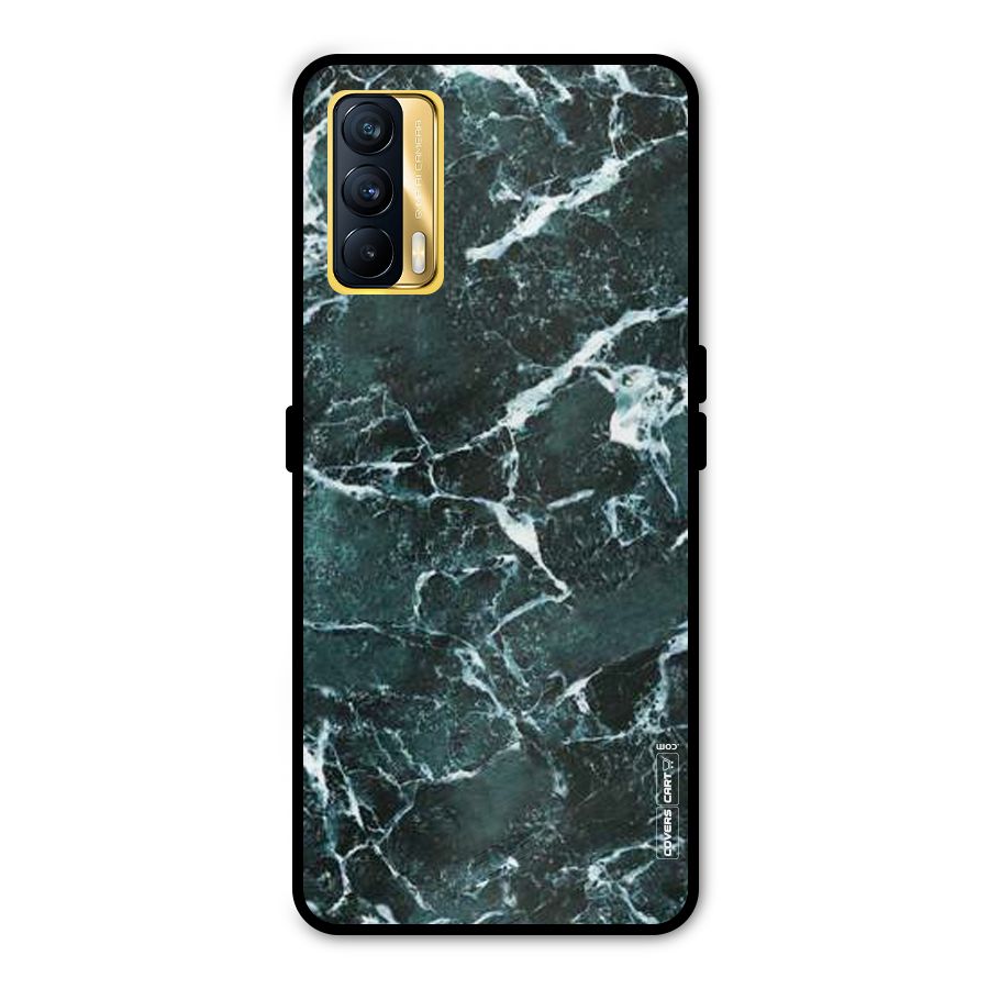 Dark Green Marble Metal Back Case for Realme X7