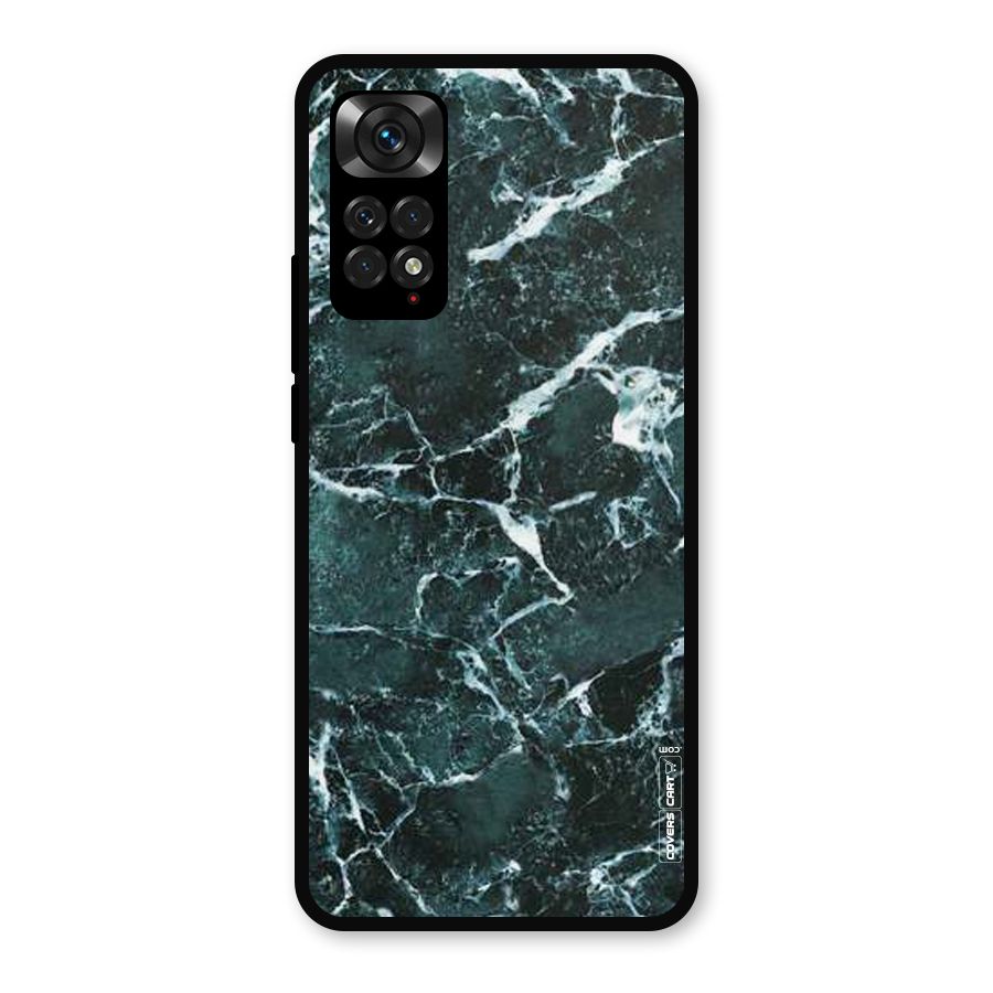 Dark Green Marble Metal Back Case for Redmi Note 11
