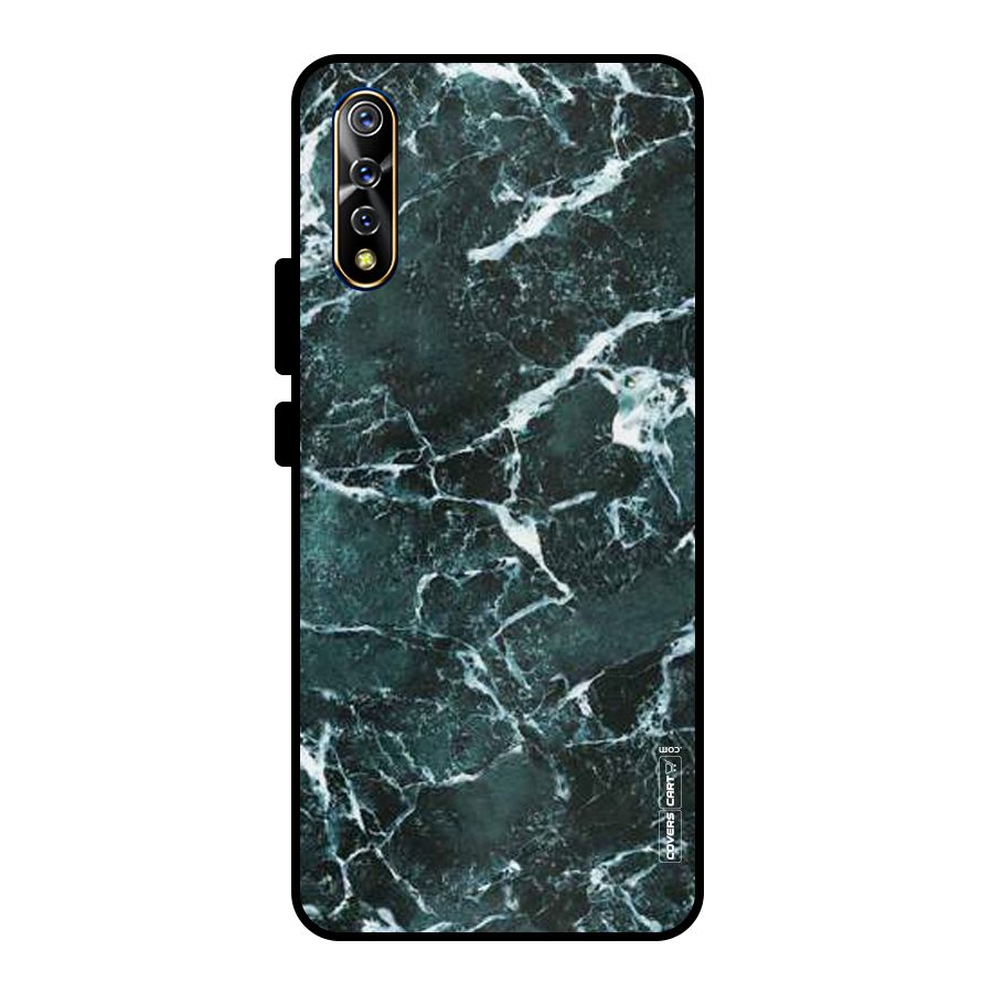 Dark Green Marble Metal Back Case for Vivo S1