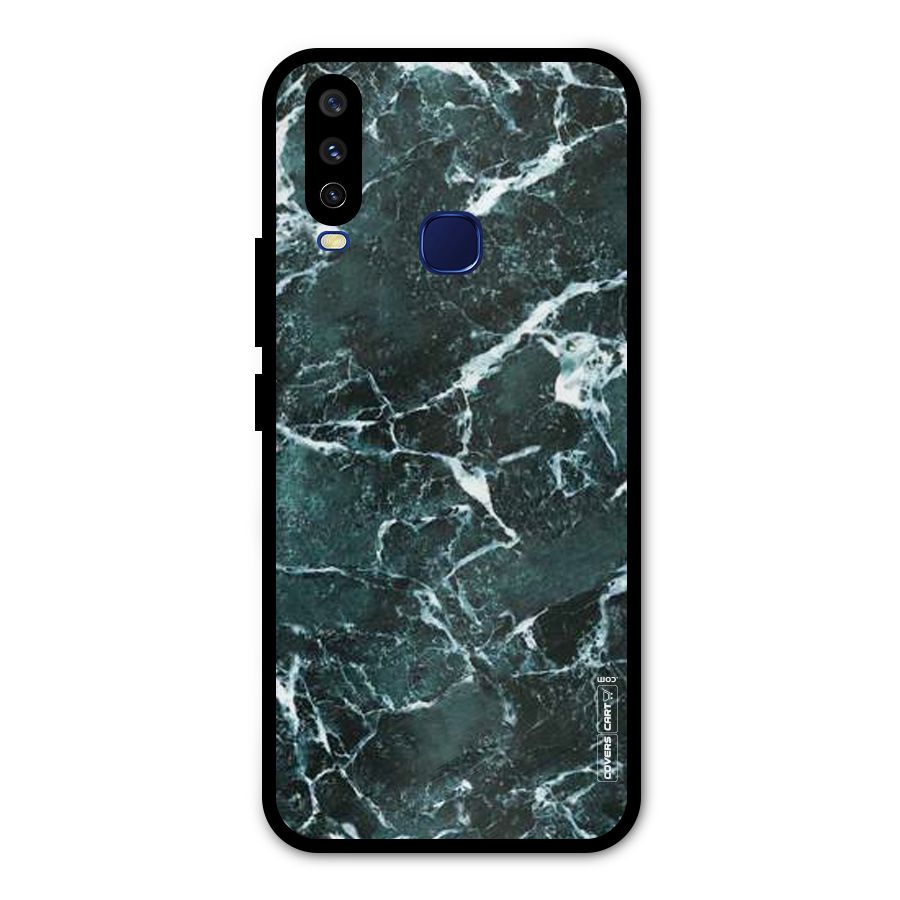 Dark Green Marble Metal Back Case for Vivo V17