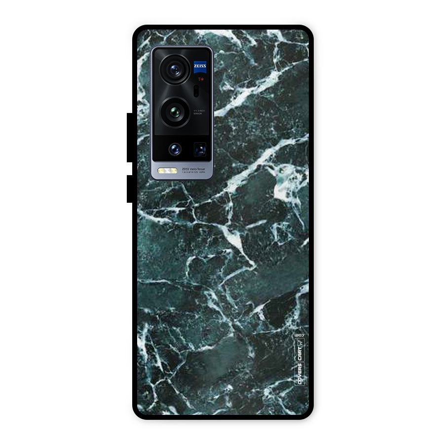 Dark Green Marble Metal Back Case for Vivo X60 Pro Plus