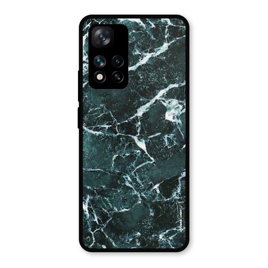 Dark Green Marble Metal Back Case for Xiaomi 11i Hypercharge 5G