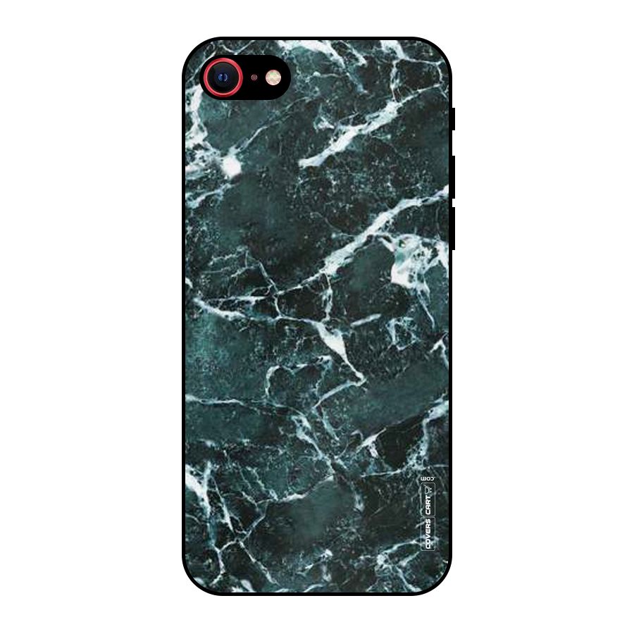 Dark Green Marble Metal Back Case for iPhone 7