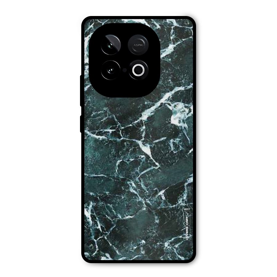 Dark Green Marble Metal Back Case for iQOO Neo 10