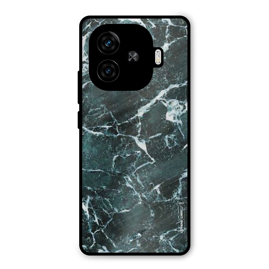 Dark Green Marble Metal Back Case for iQOO Neo 10R