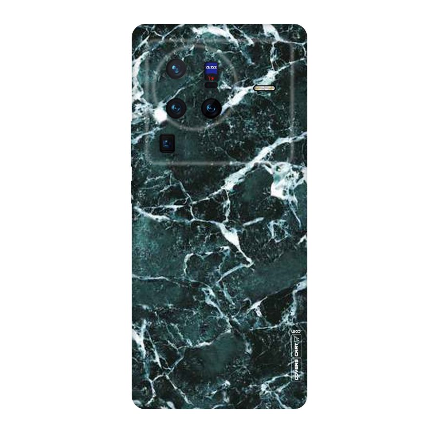 Dark Green Marble Original Polycarbonate Back Case for Vivo X80