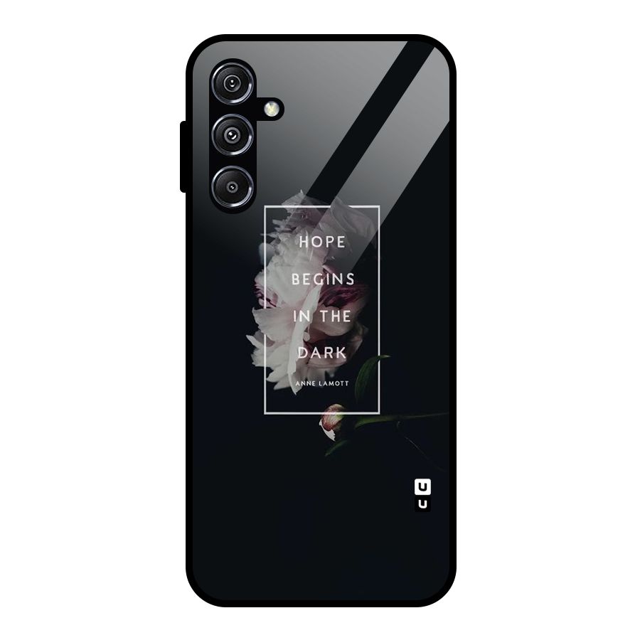 Dark Hope Glass Back Case for Galaxy M34 5G