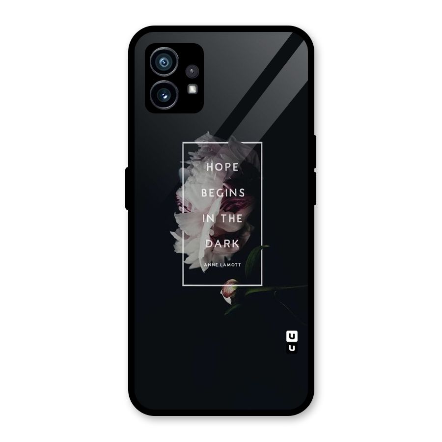 Dark Hope Glass Back Case for Nothing Phone 1