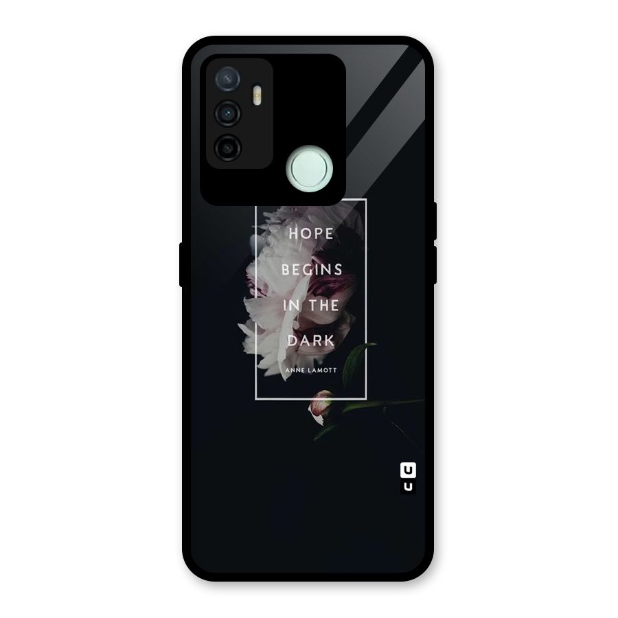 Dark Hope Glass Back Case for Oppo A53