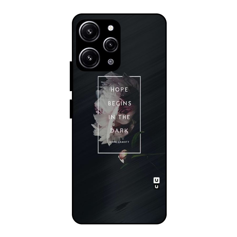 Dark Hope Glass Back Case for Redmi 12 4G