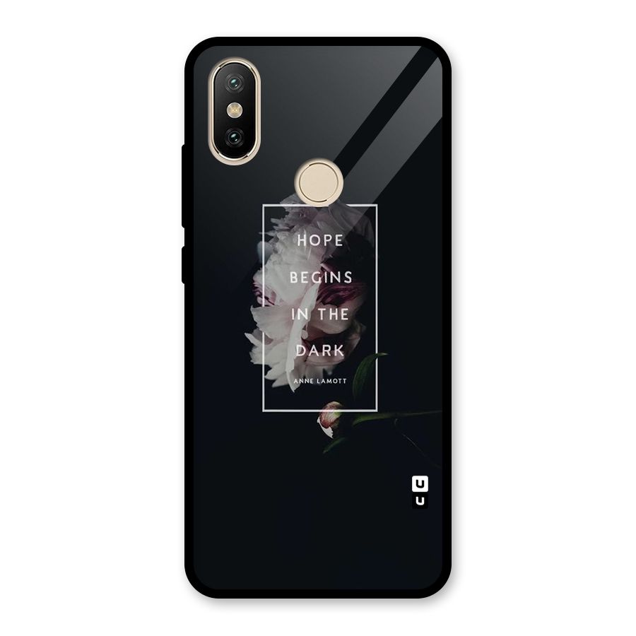 Dark Hope Glass Back Case for Redmi A2