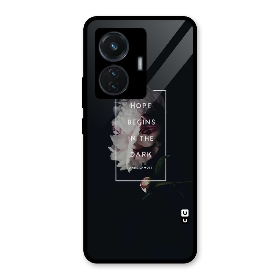 Dark Hope Glass Back Case for Vivo T1 44W