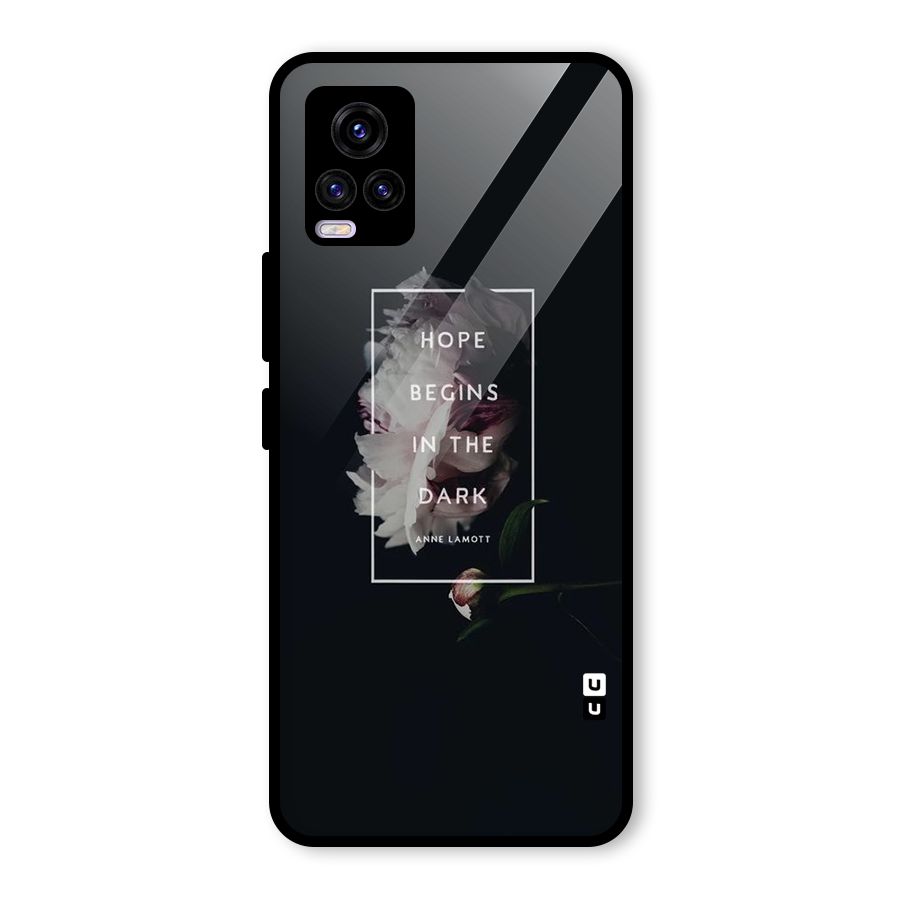 Dark Hope Glass Back Case for Vivo V20 2021