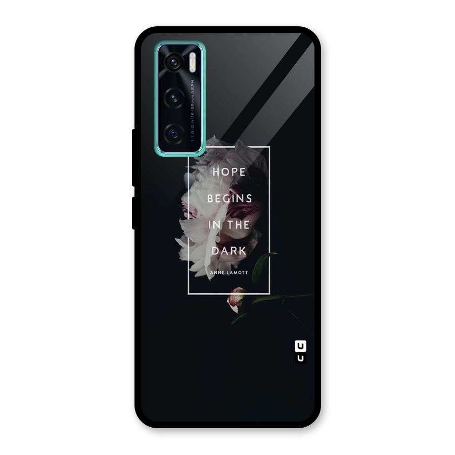 Dark Hope Glass Back Case for Vivo V20 SE