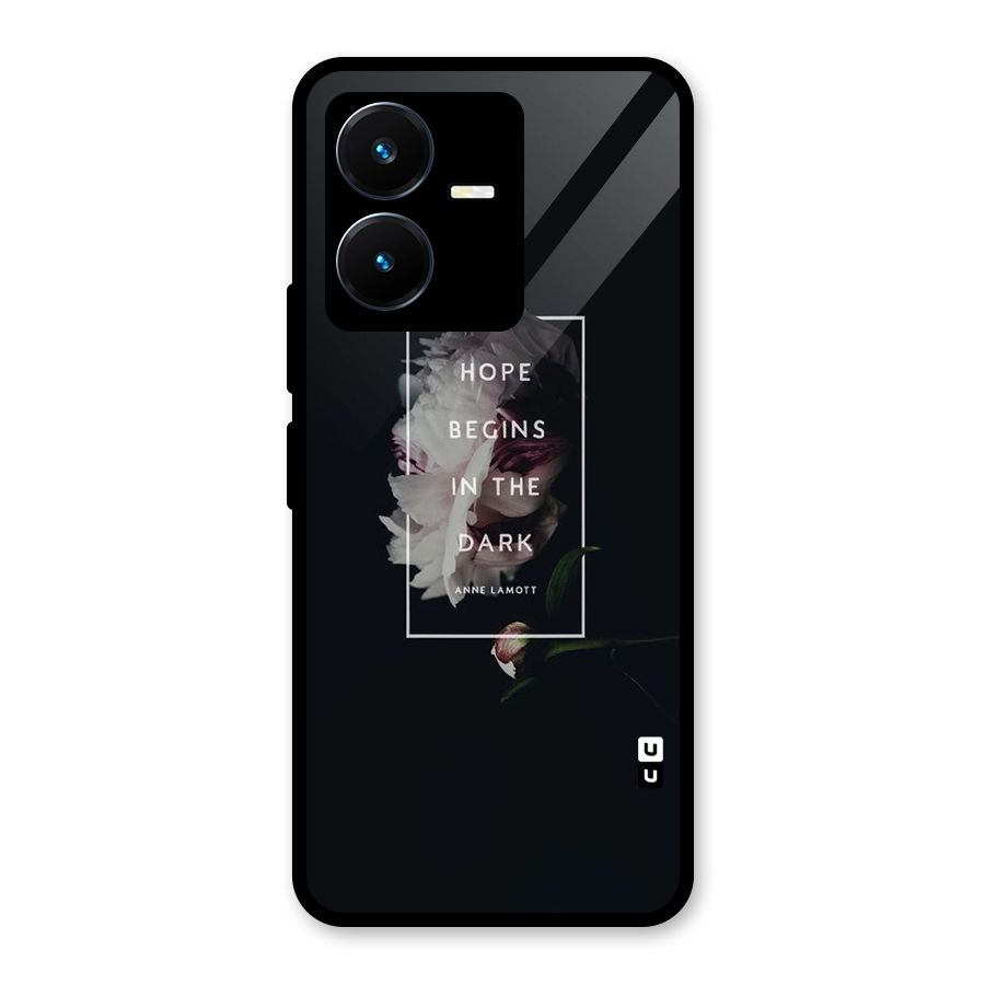 Dark Hope Glass Back Case for Vivo Y22s