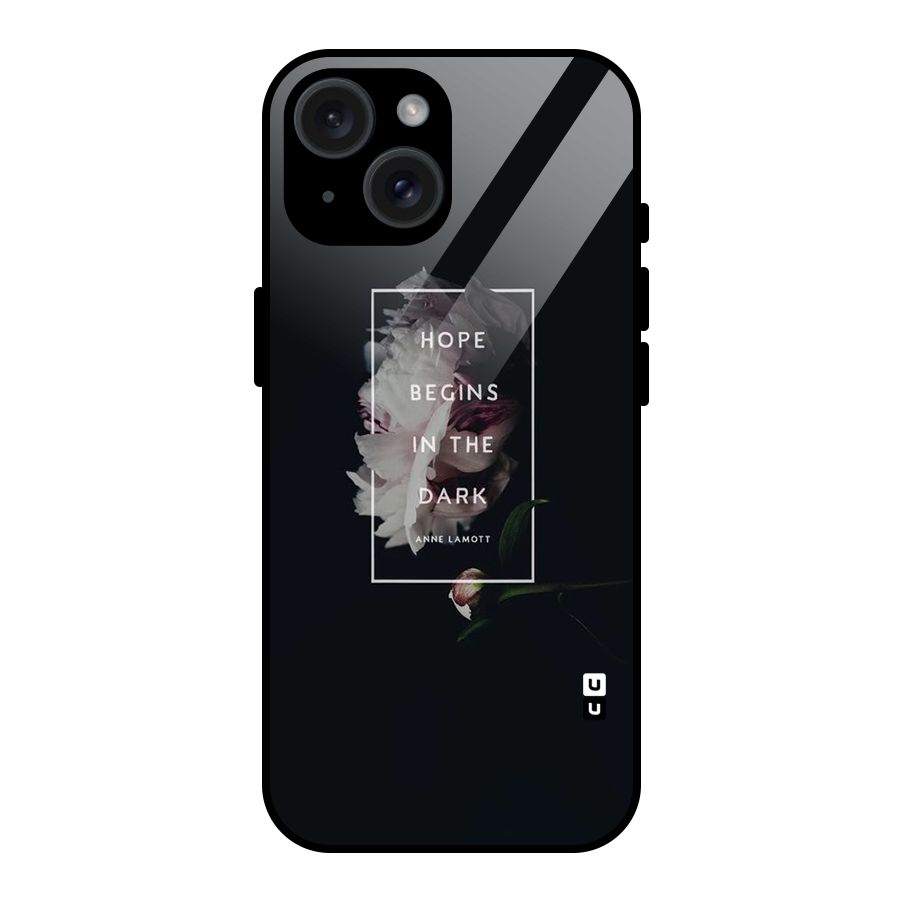 Dark Hope Glass Back Case for iPhone 15