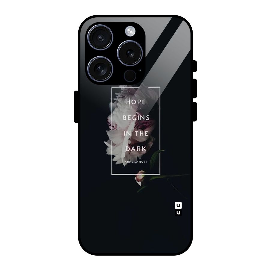 Dark Hope Glass Back Case for iPhone 15 Pro