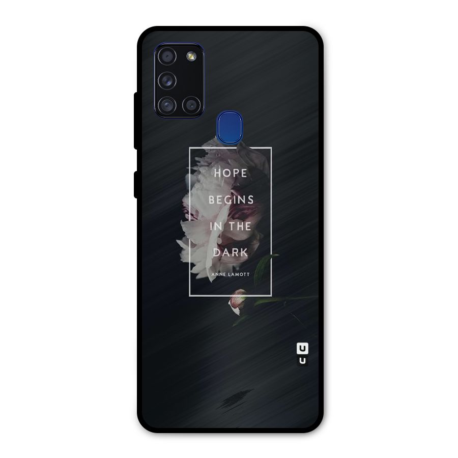 Dark Hope Metal Back Case for Galaxy A21s