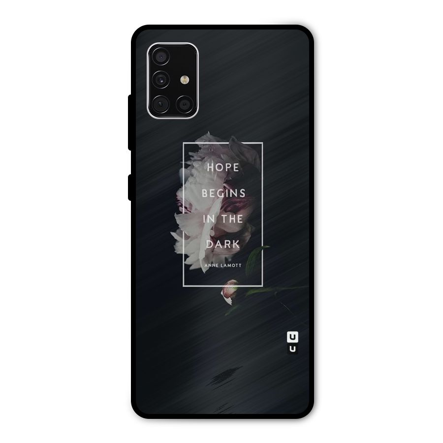 Dark Hope Metal Back Case for Galaxy A51